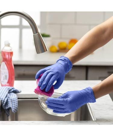 100 Count Nitrile Disposable Gloves - 4 mil, Latex-Free, Powder-Free, Medium (Blue) - Buy Online on SooperMarket.com