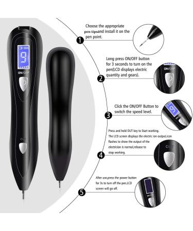 CHRERNA Skin Tags & Mole Removal Kit - 9 Modes Plasma Pen for Warts, Spots, Body & Facial Nevus - Buy Online on SooperMarket.com