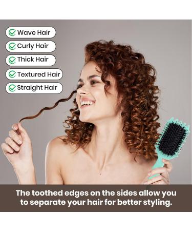 NILUTO Curl Defining Brush Curly Hair Brush Curl Brush for Curly Hair Curl Define Styling Brush Shaping and Defining Curls For Women Men Less Pulling and Curl Separation (1pcs Green) - Buy Online on SooperMarket.com