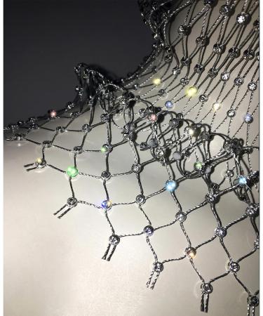 Crystal Mesh Mask Mesh Rhinestone Headband Face Veil Headband Fishnet Headpiece Crystal Nightclub Headwrap White - Buy Online on SooperMarket.com