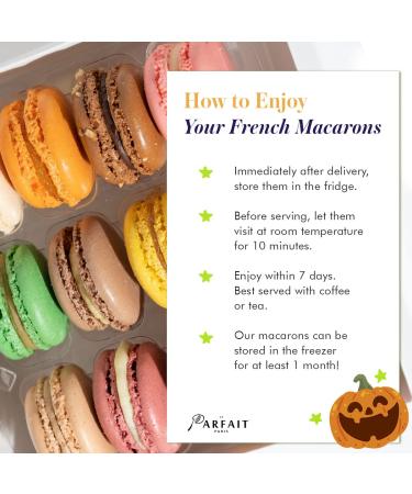 Le Parfait Paris French Macarons Gift Box - 24 Assorted Gourmet Desserts for Baby Shower, Birthdays, Mothers Day, & Anniversary - Buy Online on SooperMarket.com