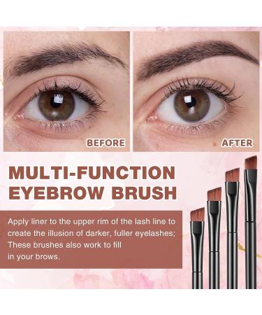 100 Pack Disposable Angled Eyebrow Brushes - Salon Quality Tinting and Makeup Tool - Buy Online on SooperMarket.com