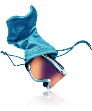 Lightweight Gray Microfiber Ski Goggle Bag - Protective Storage Sleeve with Drawstring Pouch - Buy Online on SooperMarket.com