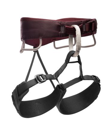 Black Diamond Womens Momentum 3S Rock Climbing Harness Bordeaux Medium