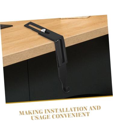 Cabilock 4pcs Metal Cabinet Hooks Peg Hooks Clothes Hangers Cabinet Hanger Hanging Hook Mirror Heavy 8.00X7.00X1.20CM Black - Buy Online on SooperMarket.com