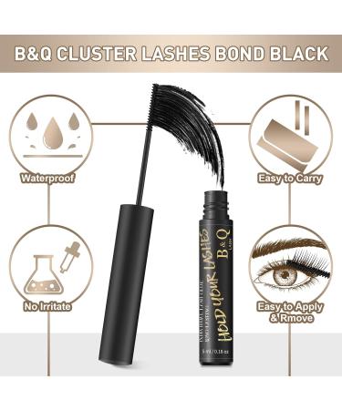 B&Q Eyelash Extension Kit B06 - 72Pcs Individual Lashes DIY Cluster Kit with Tweezers and Bond Remover | D-8-16 MIX B 06-Kit - Buy Online on SooperMarket.com