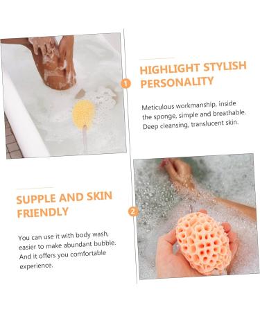 NOLITOY 10 Pcs Exfoliating Bath Sponges - Honeycomb Shower Sponge Set for Deep Cleansing & Spa Experience - Buy Online on SooperMarket.com