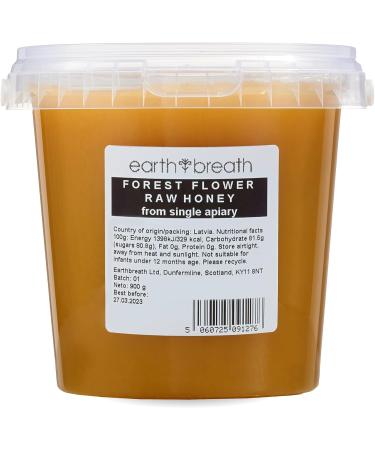 Earthbreath Forest Flower Raw Honey 900g - Pure Dark Unpasteurised & Unfiltered - Natural Sweetener for Cooking Tea Coffee Milk Juice - 900g Pack - Buy Online on SooperMarket.com