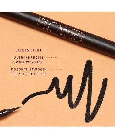 FLOWER BEAUTY Forever Wear Winged Liner - All Nighter | Long-Lasting Precision Eyeliner - Buy Online on SooperMarket.com