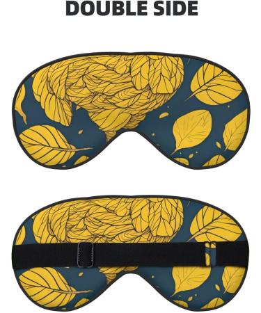 Yellow Leaves Chicken Soft Sleep Eye Mask - Breathable Female Eye Patch for Travel & Relaxation - Buy Online on SooperMarket.com