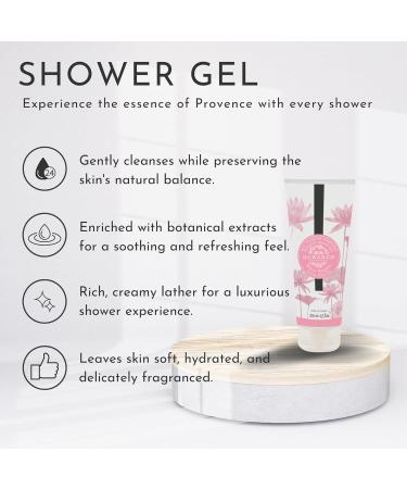 Durance Les Eternelles Natural Shower Gel For Women (200ml) Delicate Water Lily Fragrance - Women's Body Wash | Nourishes Gently Cleanses Hydrates & Softens Skin - Buy Online on SooperMarket.com