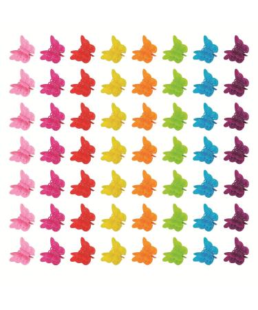 100 Packs Beautiful Butterfly Hair Clips Beautiful Mini Butterfly Hair Clips Hair Accessories for Women and Girls Random Color