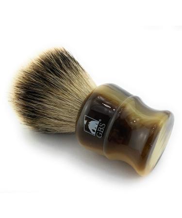 Buy G.B.S 100% Silvertip Badger Bristle Brush with Faux Horn Handle - 24mm Knot Size & Free Stand | International Shipping Available - Buy Online on SooperMarket.com