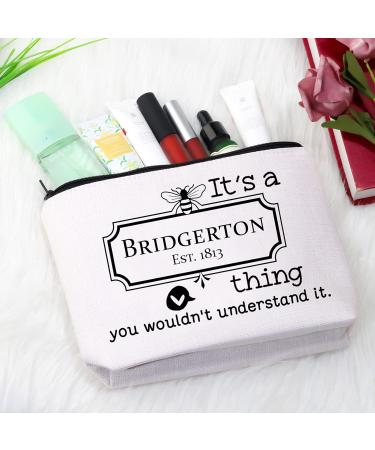 Bridgerton Toiletry Bag for Fans | Stylish Medium Accessory Inspired by the TV Series - Buy Online on SooperMarket.com