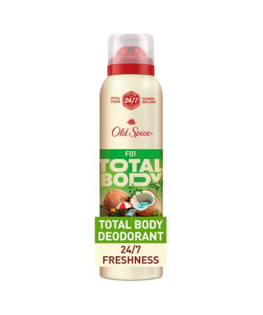 Old Spice Whole Body Deodorant for Men Total Body Deodorant Fiji Scent Aluminum Free Deodorant Spray for 24/7 Freshness // Dermatologist Tested Whole Body Deodorant 3.5 oz