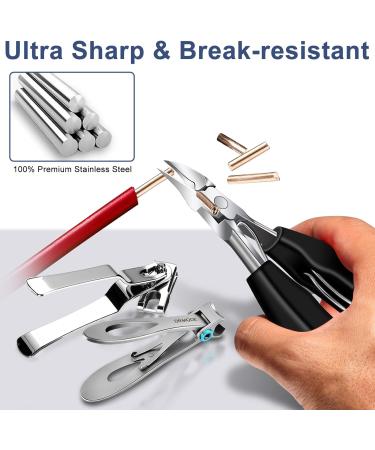 DRMODE PROFI Footnail Pliers Set - Super Sharp Nail Scissors & Clippers for Thick Nails Ingrown Nails - Complete 6-Piece Manicure Kit - Buy Online on SooperMarket.com