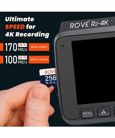 ROVE Ultimate Micro SD Card 256GB Memory Card with USB 3.2 Type C Reader | 170MB/s | C10 U3 V30 for Dash Cam Android Smartphones Tablets Games - Buy Online on SooperMarket.com