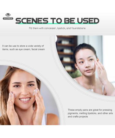 Mikinona 4pcs Blush Box Eyeshadow Box Highlighters Travel Cosmetic Containers Makeup Containers Plastic - Buy Online on SooperMarket.com