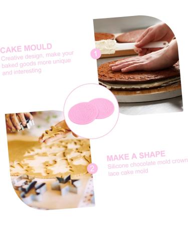 MAGICLULU 4 Pcs Silicone Chocolate Mold Silicone Molds Cajas para Cupcakes Fondant Cake Molds De para Gelatinas Flower Cake Mold Jelly Baking Fondant Lace Mat Cake Mat Household Silica Gel 12X12X0.5CMx2pcs - Buy Online on SooperMarket.com