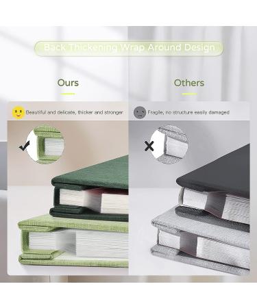 Popotop Large Self-Adhesive Photo Album - 60 Pages, DIY Scrapbook for Family, Baby, Wedding - Includes Metal Pen - 13 x 12.6 inches (Grass Green) - Buy Online on SooperMarket.com