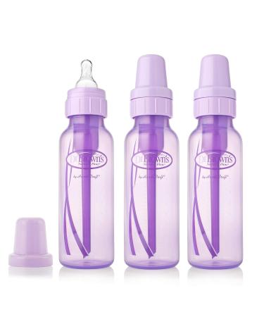 Dr. Brown's Girls' 6-Pack 8 oz. Bottles - 3 Lavender, 3 Pink - Natural Flow Design - Buy Online on SooperMarket.com