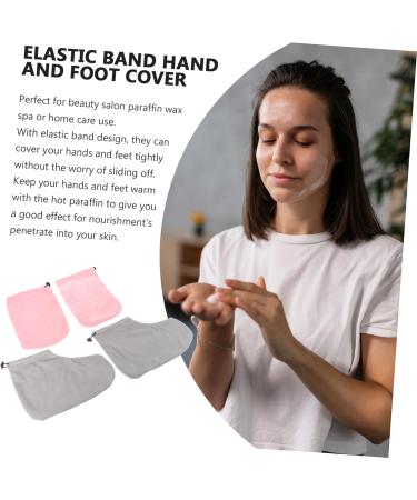 HAPINARY Paraffin Wax Work Gloves Booties 1 Set Gloves Boots Paraffin Mitts Wax Insulated Foot Cover Paraffin Wax Mitts Paraffin Wax Foot Cover Hand Wax Cover Wax Foot Fabric Insulation - Buy Online on SooperMarket.com