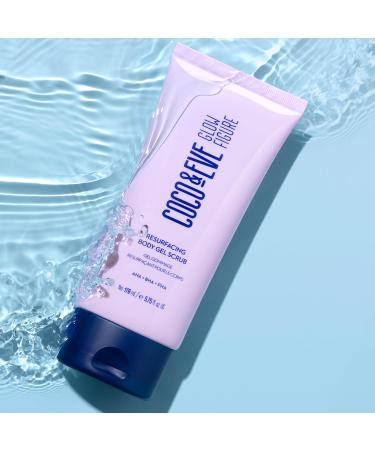Coco & Eve Resurfacing Body Gel Scrub | Exfoliating AHA BHA Scrub for Smoothing Brightening & Pre-Tan Prep Ideal for Dry Textured & Sensitive Skin - 5.75 fl oz - Buy Online on SooperMarket.com