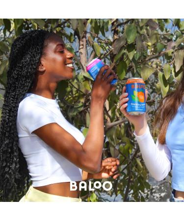 Buy Baloo Sparkling Water Variety Pack - Mood-Boosting Nootropic & Adaptogen Infused (12 oz Cans 12 Pack) - No Artificial Sweeteners Low Calorie Kosher Certified - Buy Online on SooperMarket.com