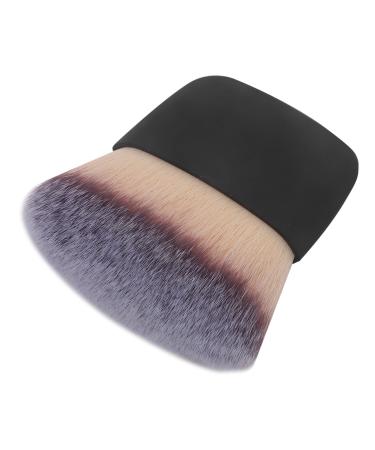 Mini Multifunctional Makeup Brush Portable Soft Hair Powder Blush Beauty Tool for Beginners and Professionals (Black)