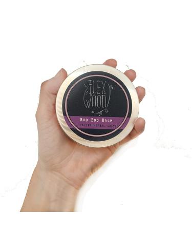 The Ilex Wood - Vegan Herbal Soothing Salve 'Boo Boo Balm' - For skin irritation scrapes bites and stings. Palm oil free cruelty free plastic free handcrafted in the UK - 100ml - Buy Online on SooperMarket.com