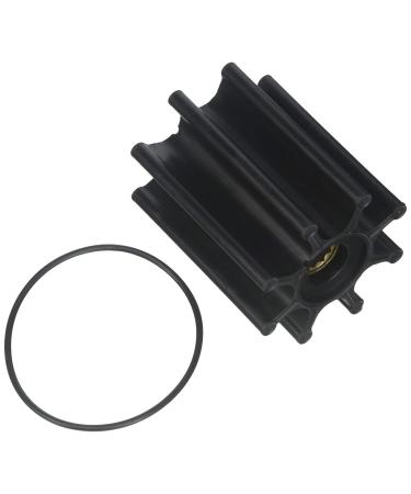 Jabsco 17018-0001-P, Neoprene, Drive Type 7, 8 Blade, 2-9/16 Diameter, 3 Width, 5/8 Shaft, Brass Insert