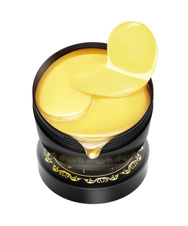 Under Eye Patches - 60 Pcs Gold Under Eye Mask for Puffy Eyes & Dark Circles Treatments Under Eye Mask for Face Care Dark Circles and Puffiness, Under Eye Masks for Beauty and Personal Care 30 Pairs