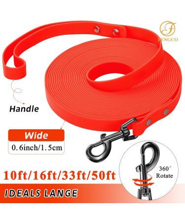 Waterproof Dog Leash | Chew Proof Tie-Out & Training Leash | 3m Orange - Durable & Reliable - Buy Online on SooperMarket.com