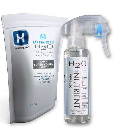 OPTIMIZED- Best Anti Aging Lightweight Hydrating Mist For Hair  Face  Skin  Vitamin C Toner + Hyaluronic Acid serum  Maximum Clinical Strength made by a Stanford Ph.D Doctor! MULTI-BOND Coconut Oil  Sunflower  Sea Buckth...