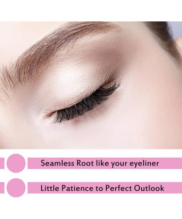 Cluster Lashes 72 Pcs Individual Lashes - Reusable DIY Eyelash Extension (16mm) - Super Thin Band - Soft & Comfortable - Into You-01 Style - Buy Online on SooperMarket.com