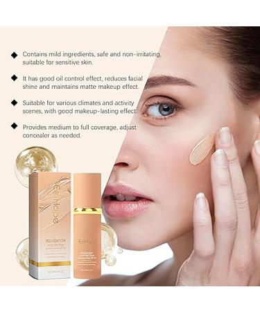 4 In 1 Foundation Liquid Biomimic Foundation 4 En 1 Light Spectrum Forever Bloom Inspired - Long Lasting Waterproof - Makeup SPF 50 Inspired Longwearing & Waterproof-korean Makeup 3pc - Buy Online on SooperMarket.com
