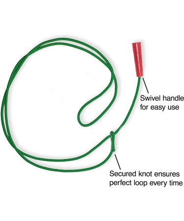 Children's Cowboy Kiddie Trick Rope Lasso | Ages 4-10 | Green | Pre-Tied Western Stage Props - Buy Online on SooperMarket.com