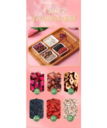 Osmanthus nut lotus root powder soup instant brewed and ready to eat red jujube nut soup rose flavored full belly snack fruit soup Nutritional breakfast gift (Rose lotus root powder 2 can) - Buy Online on SooperMarket.com