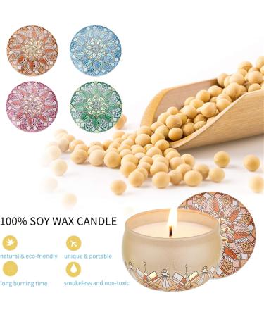Viesap Aroma Candles Gift Set - 4pcs Natural Soy Wax Women s Fragrance Candles for Aromatherapy & Stress Relief - Perfect for Christmas Birthdays Valentine s Day Yoga & Weddings - Buy Online on SooperMarket.com