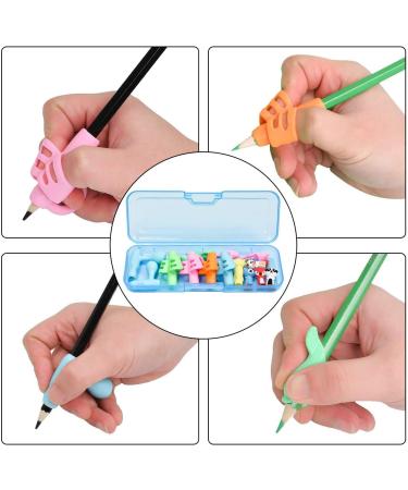 Baij Writing Aid for Children - 13-Piece Silicone Pencil Grips Set for Handwriting Correction | Multi-Colored Finger Grippers for Progressive Improvement - Buy Online on SooperMarket.com