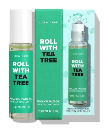 I Dew Care Roll-on Face Oil - Roll with Tea Tree | Hydrates, Recommended for blemish spots and whiteheads, Soothing, with Tea Tree Leaf Oil, 0.37 fl oz.
