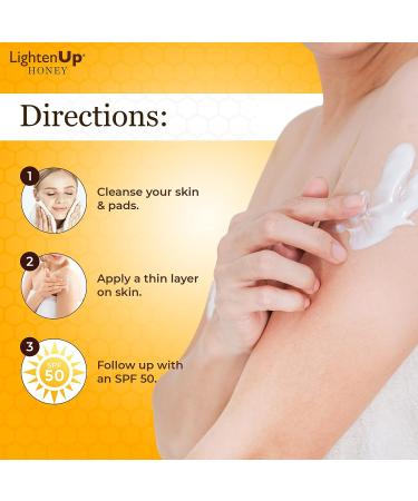 LightenUp Honey Skin Brightening Body Lotion - 13.5 fl oz - Fade Dark Spots & Hyperpigmentation with Shea Butter & Honey - For Face, Knees, Elbows - Buy Online on SooperMarket.com