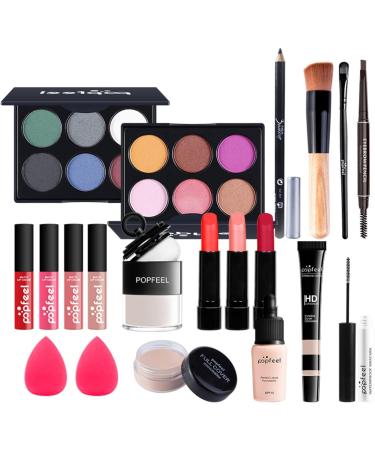 FantasyDay All-in-one Makeup Set Gift Surprise | Complete Women's Makeup Kit with Eyeshadow, Lipstick, Blush, Foundation, and Brushes | Cosmetic Essentials Starter Bundle for a Flawless Look - Buy Online on SooperMarket.com