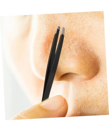 Gogogmee Double-Ended Eyebrow Tweezers Eyebrow Repairing Tweezer Eyebrow Grooming Tool False Eyelash Pick Tweezer Eyelash Pick up Tool Tweezer for False Eyelash Eyebrow Clip Stainless Steel - Buy Online on SooperMarket.com