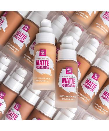Ruby Kisses Longwear Matte Foundation - Medium to Full Coverage for Normal to Oily Skin - Matte Finish (Caramel) - Buy Online on SooperMarket.com