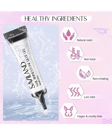 Saviland Nail Rhinestone Glue Gel Set - Strong 10ML Adhesive for Rhinestones, Charms, Acrylic, Press On & Fake Nails - Nail Lamp Required (2PCS) - Buy Online on SooperMarket.com