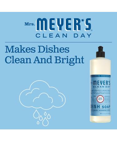 Mrs. Meyer's Clean Day Liquid Dish Soap - Biodegradable Rain Water Formula 16 fl. oz | Eco-Friendly & Effective Cleaning - Buy Online on SooperMarket.com