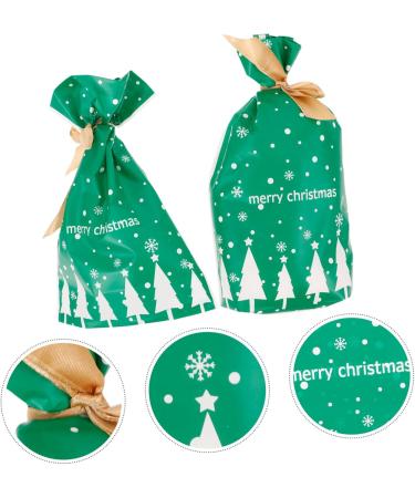 KOMBIUDA Christmas Sack 50pcs Christmas Bag Candy Bags Halloween Candy Christmas Drawstring Bag Snowflake Crisp Ribbon - Buy Online on SooperMarket.com