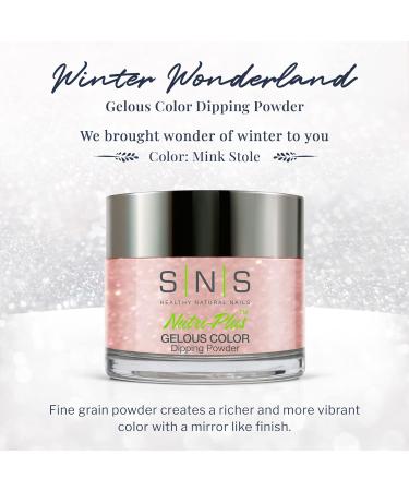 SNS Nail Dip Powder - Mink Stole (Pink/Rose Shimmer) - Long-Lasting Color - 1 oz - Buy Online on SooperMarket.com