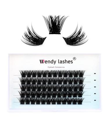 Individual Lashes D Curl Cluster Lashes 0.07mm 15mm DIY Lash Extensions Wide Stem Individual Eyelash Clusters Reusable Soft and Wispy Clusters Eyelash Extensions(FD-B-0.07-D-15) RR-15mm B-0.07-D